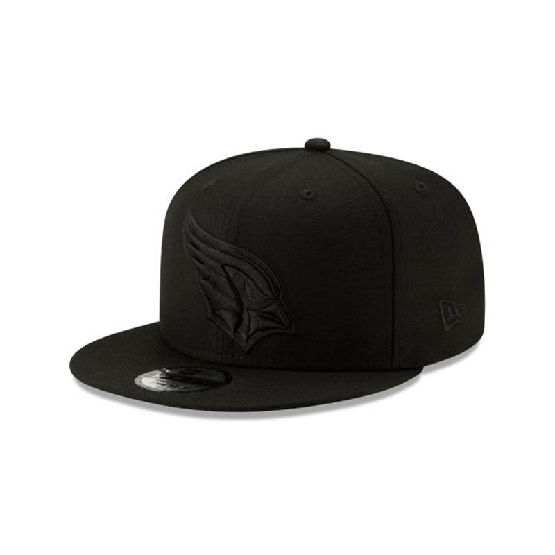 NFL Arizona Cardinals Basic Black On Black 9Fifty Snapback (CDB7787) - Black New Era Caps